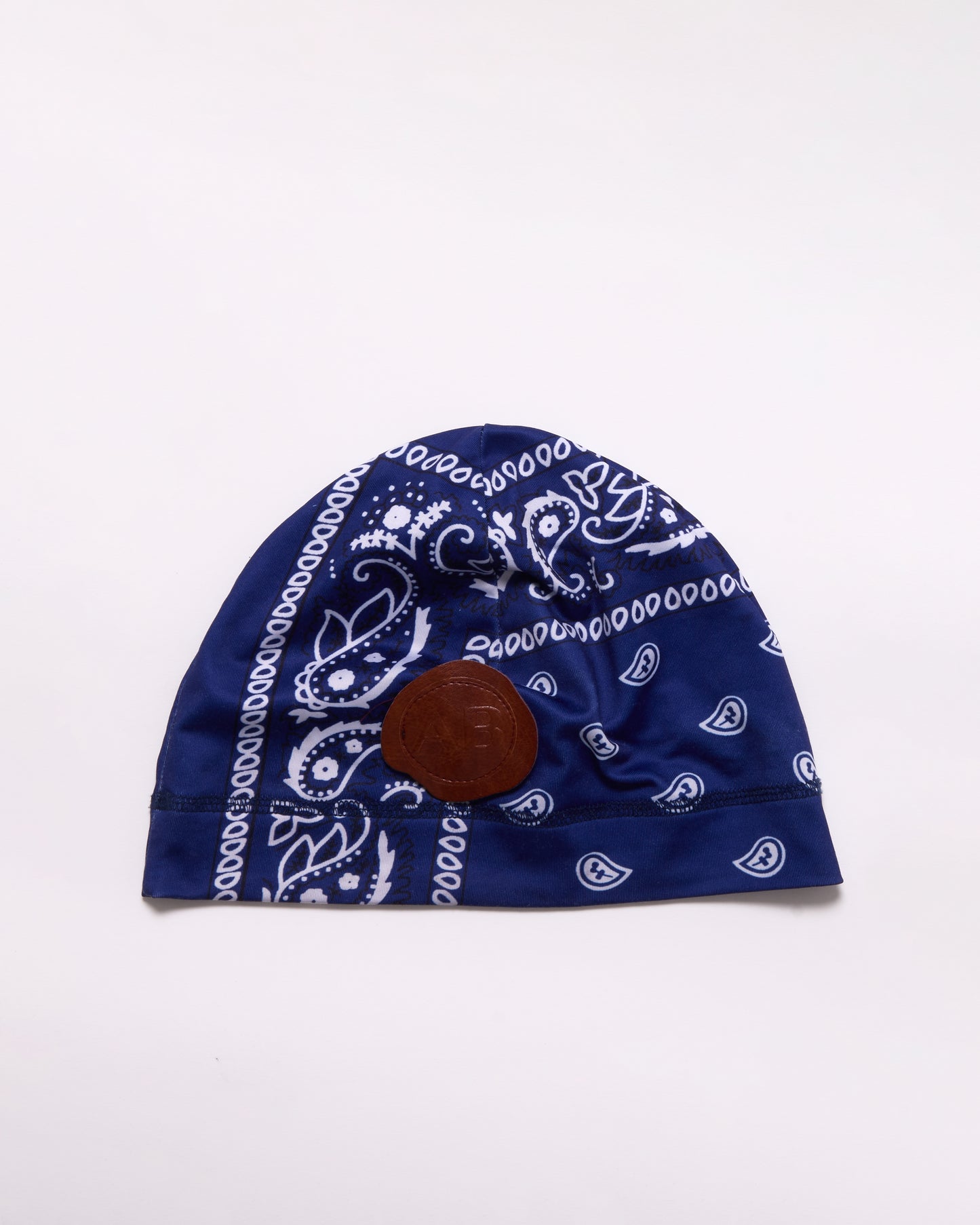 SKULL BEANIE - BLUE BANDANA