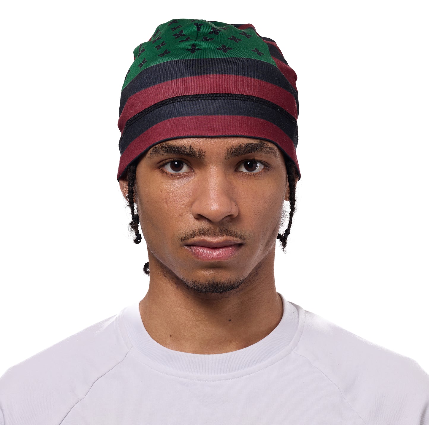 SKULL BEANIE - PANAFRICAN FLAG