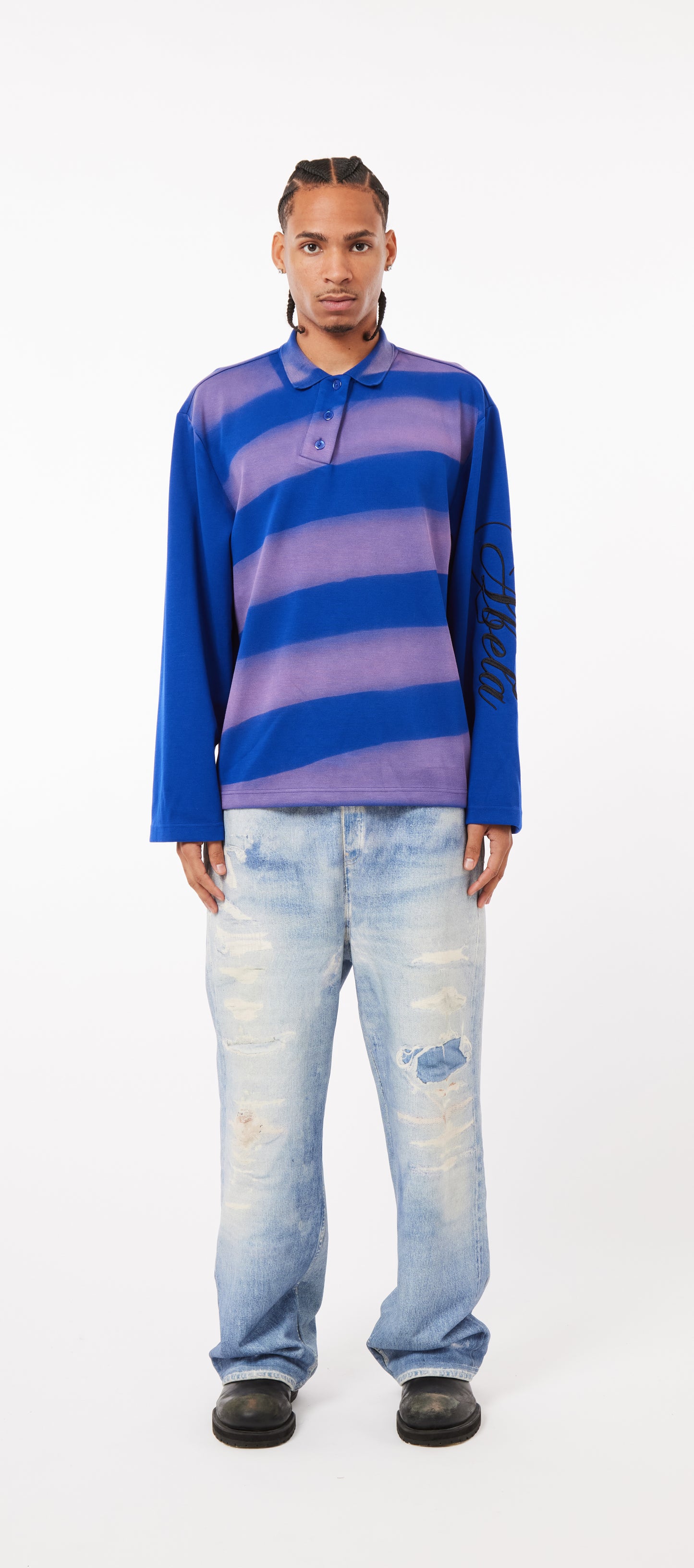 BLUE STRIPPED POLO SHIRT