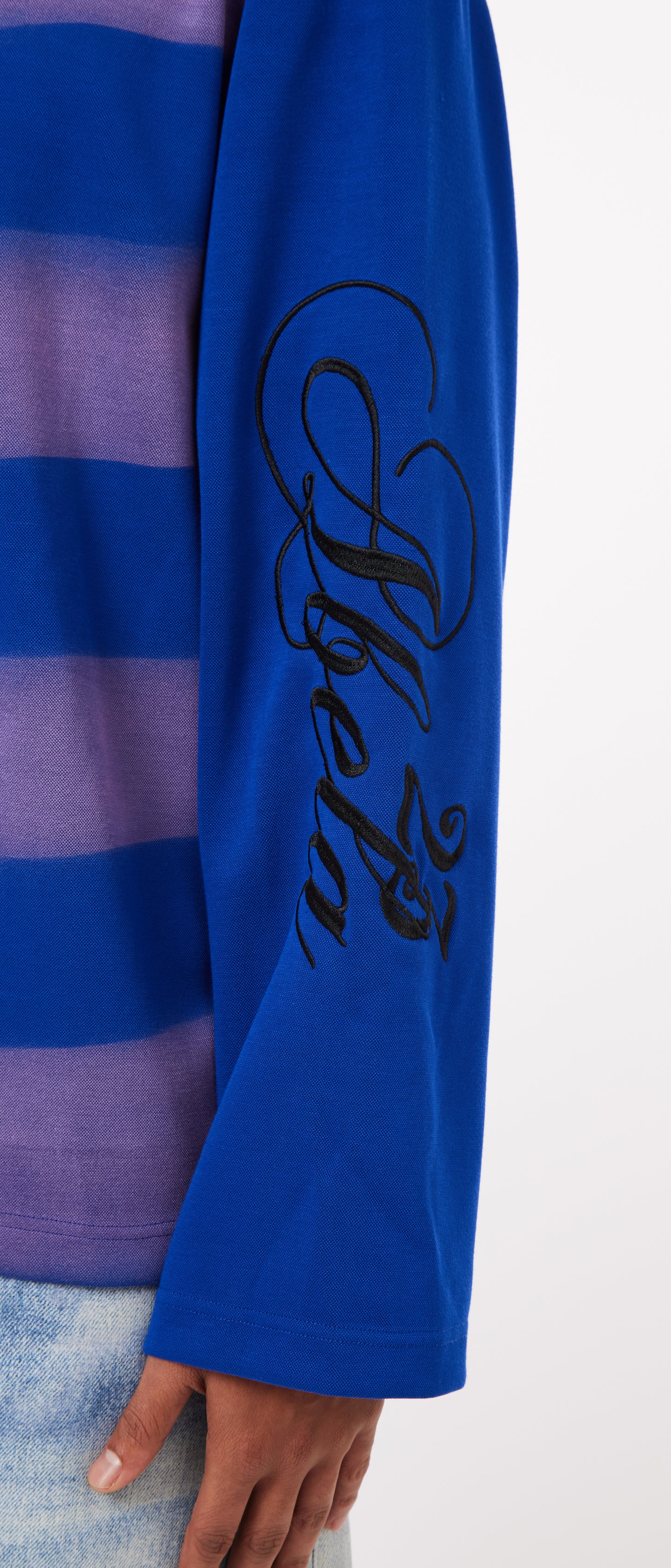 BLUE STRIPPED POLO SHIRT
