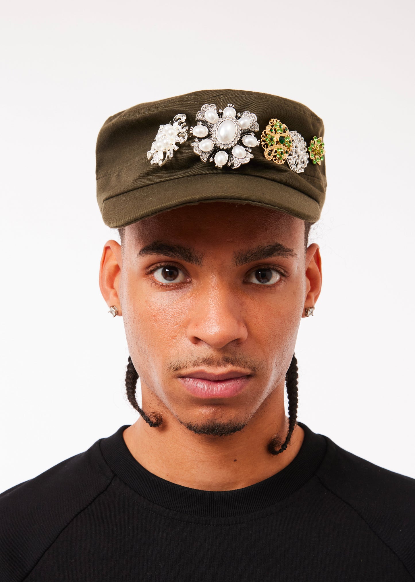 EMBELLISHMENT CAP - OLIVE