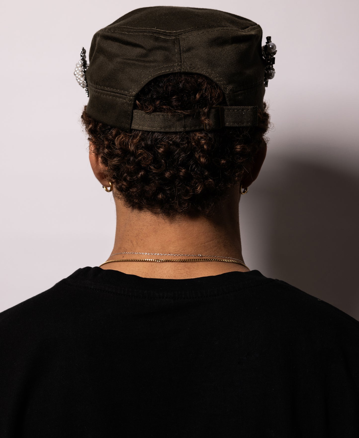 EMBELLISHMENT CAP - OLIVE