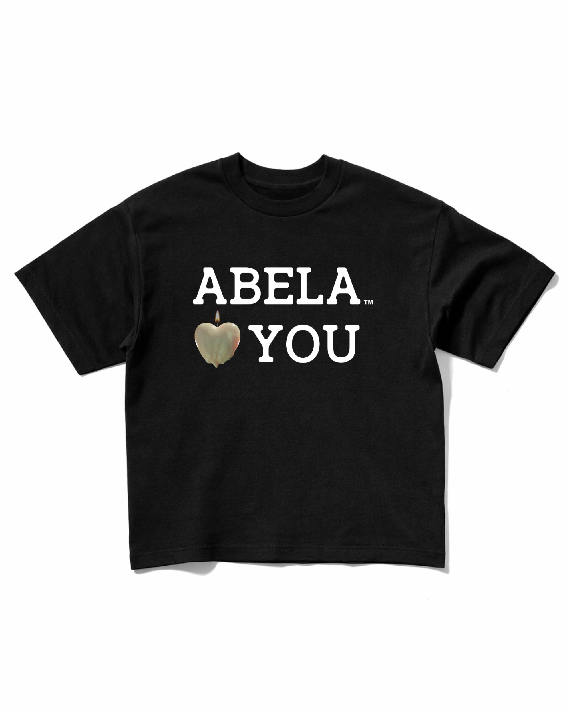 T-SHIRT ABELA LOVE YOU - BLACK