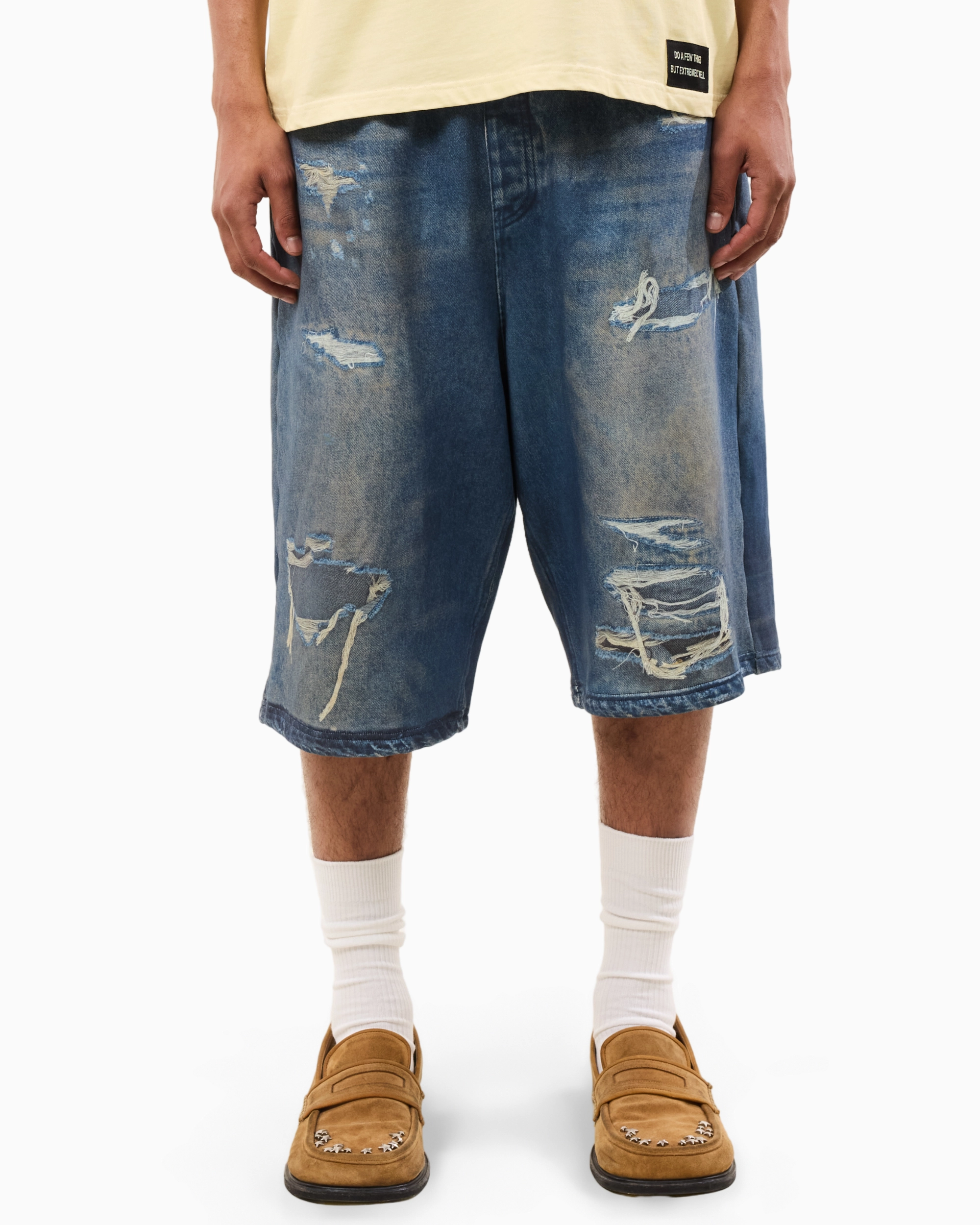 SWEATSHORT - ILLUSION JEANS - DARK BLUE