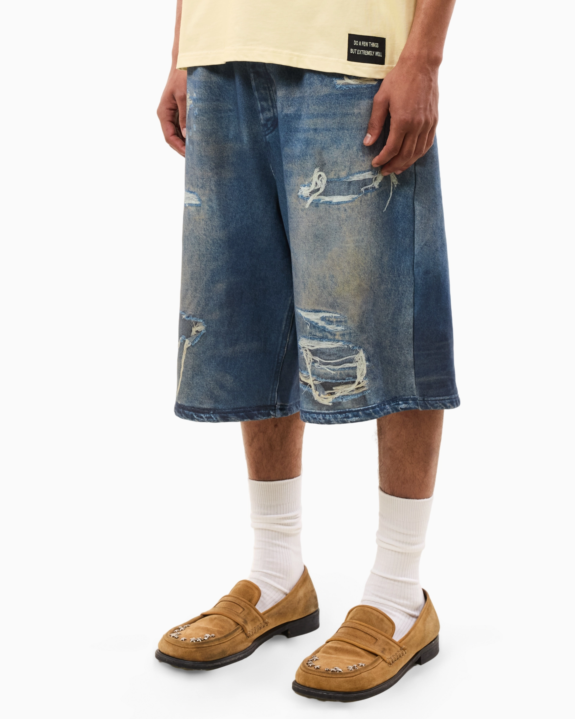SWEATSHORT - ILLUSION JEANS - DARK BLUE
