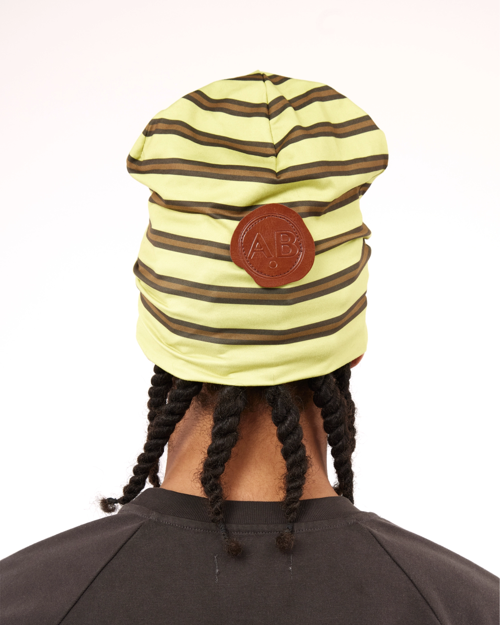 BIG SKULL BEANIE - YB STRIPPED