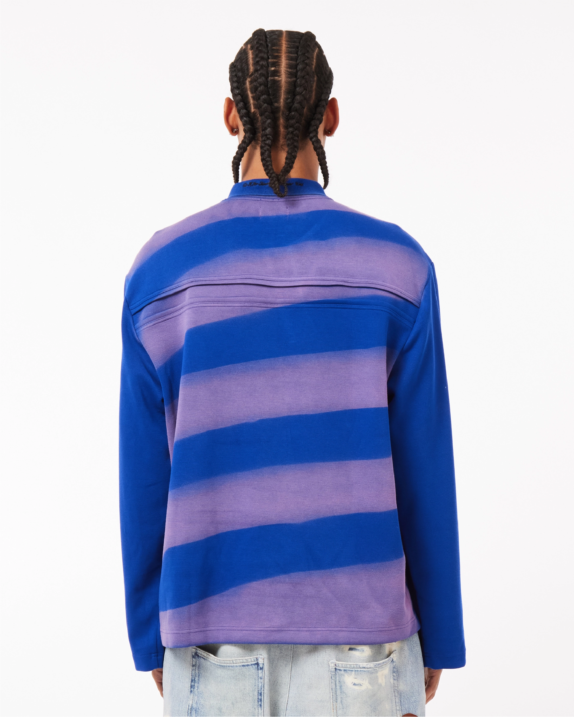 BLUE STRIPED POLO SHIRT