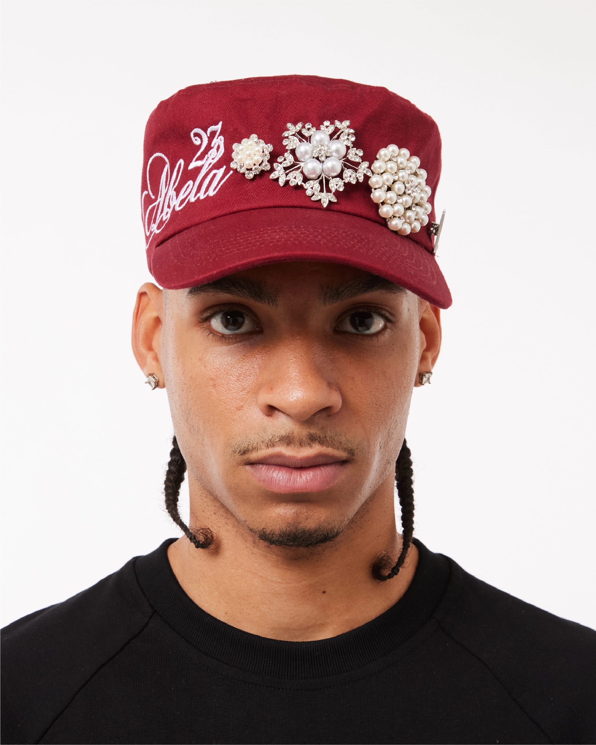 EMBELLISHMENT SIGNATURE CAP - BURGUNDY