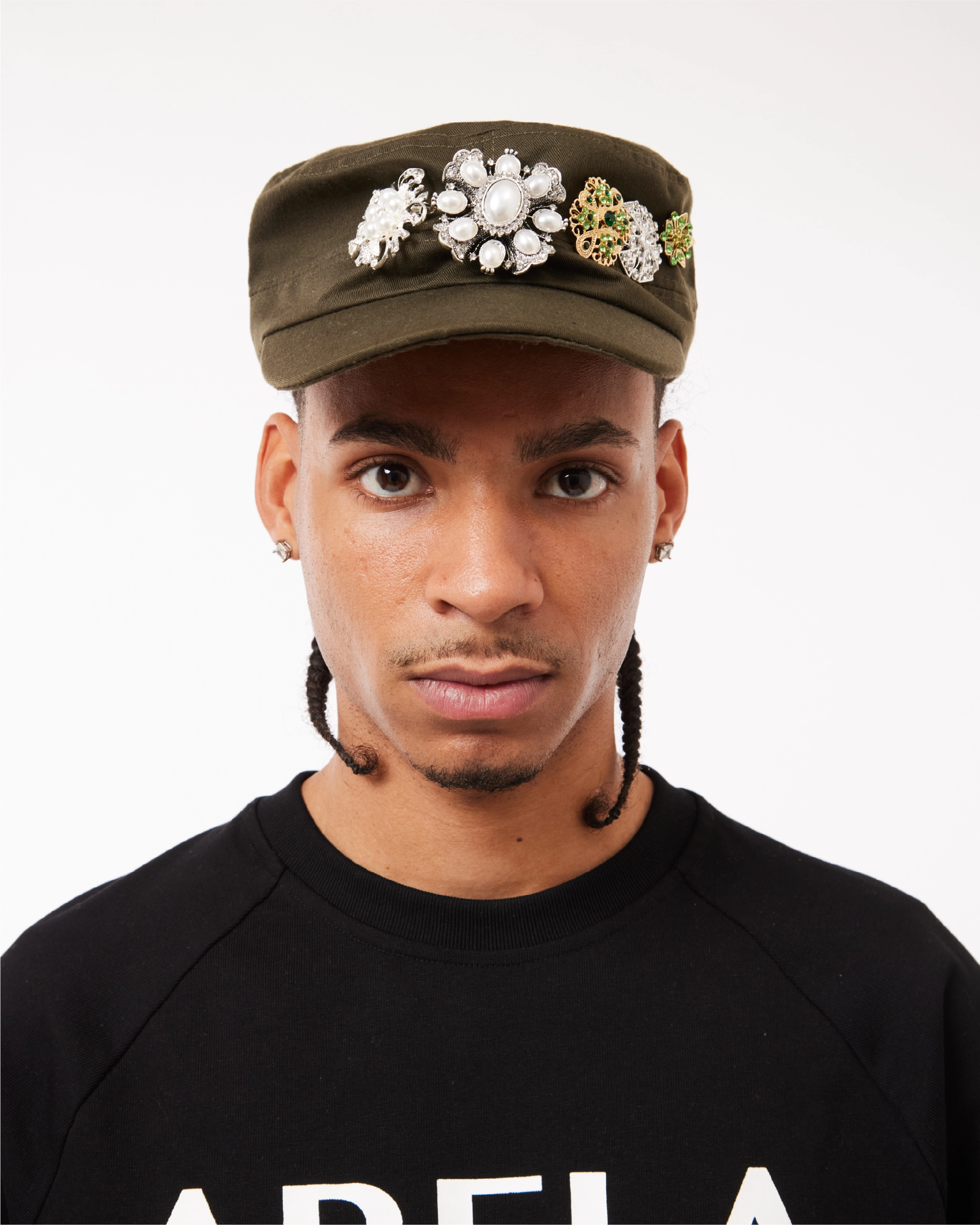 EMBELLISHMENT CAP - OLIVE