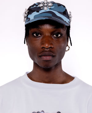 EMBELLISHMENT CAP - BLUE CAMO