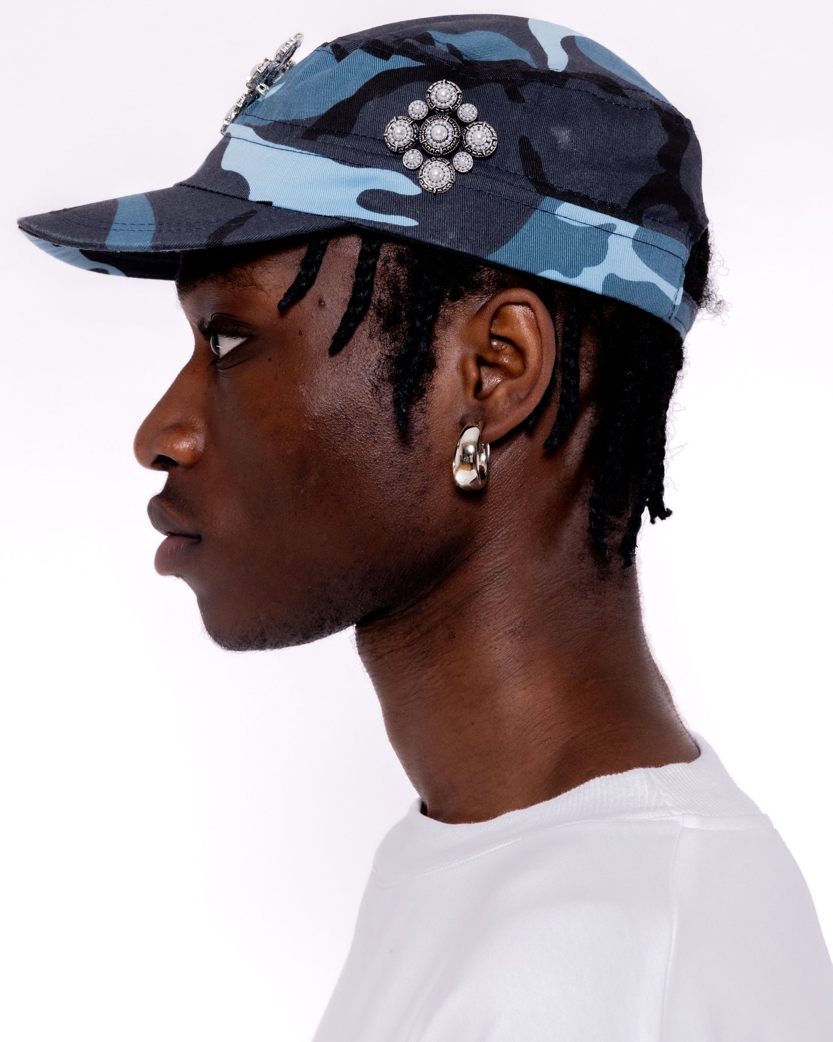 EMBELLISHMENT CAP - BLUE CAMO