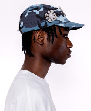 EMBELLISHMENT CAP - BLUE CAMO