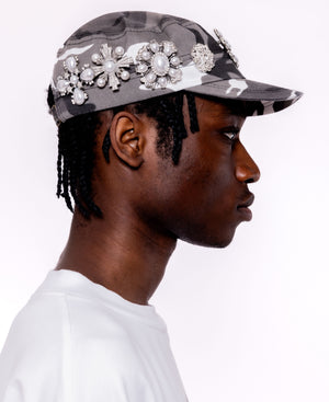 EMBELLISHMENT CAP - GREY CAMO