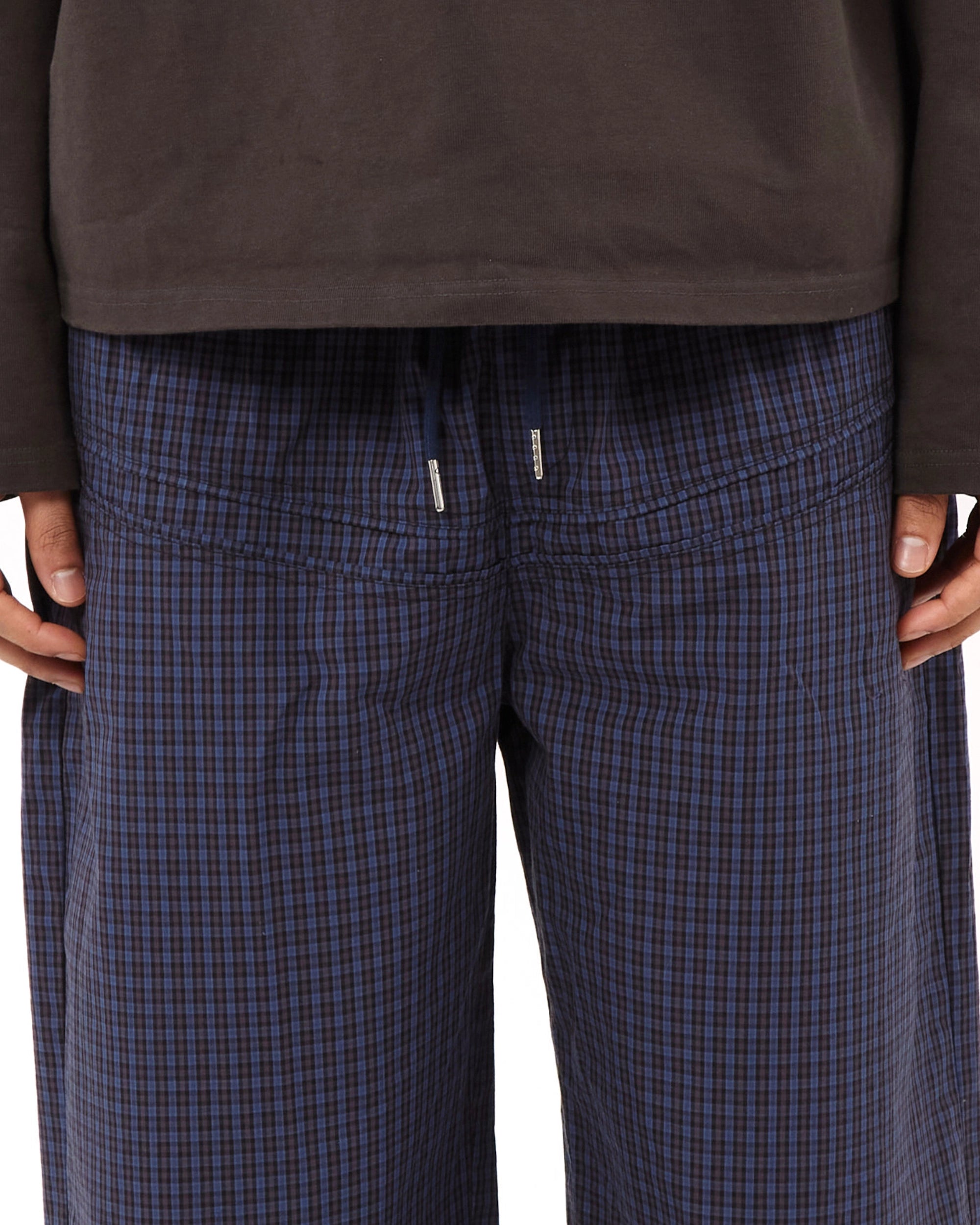 CHECKERED PANT - BLUE