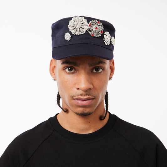 EMBELLISHMENT CAP - NAVY