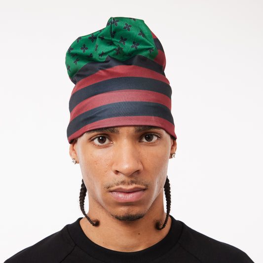 BIG SKULL BEANIE - PANAFRICAN FLAG