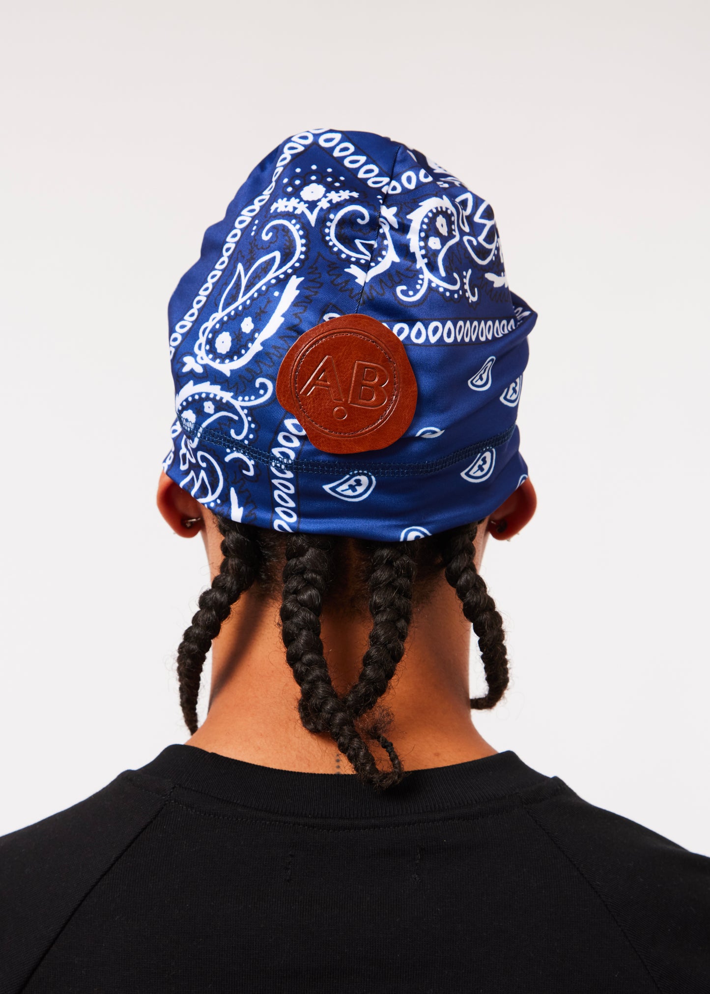 SKULL BEANIE - BLUE BANDANA