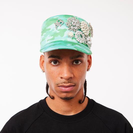 95 EMBELLISHMENT CAP - GREEN