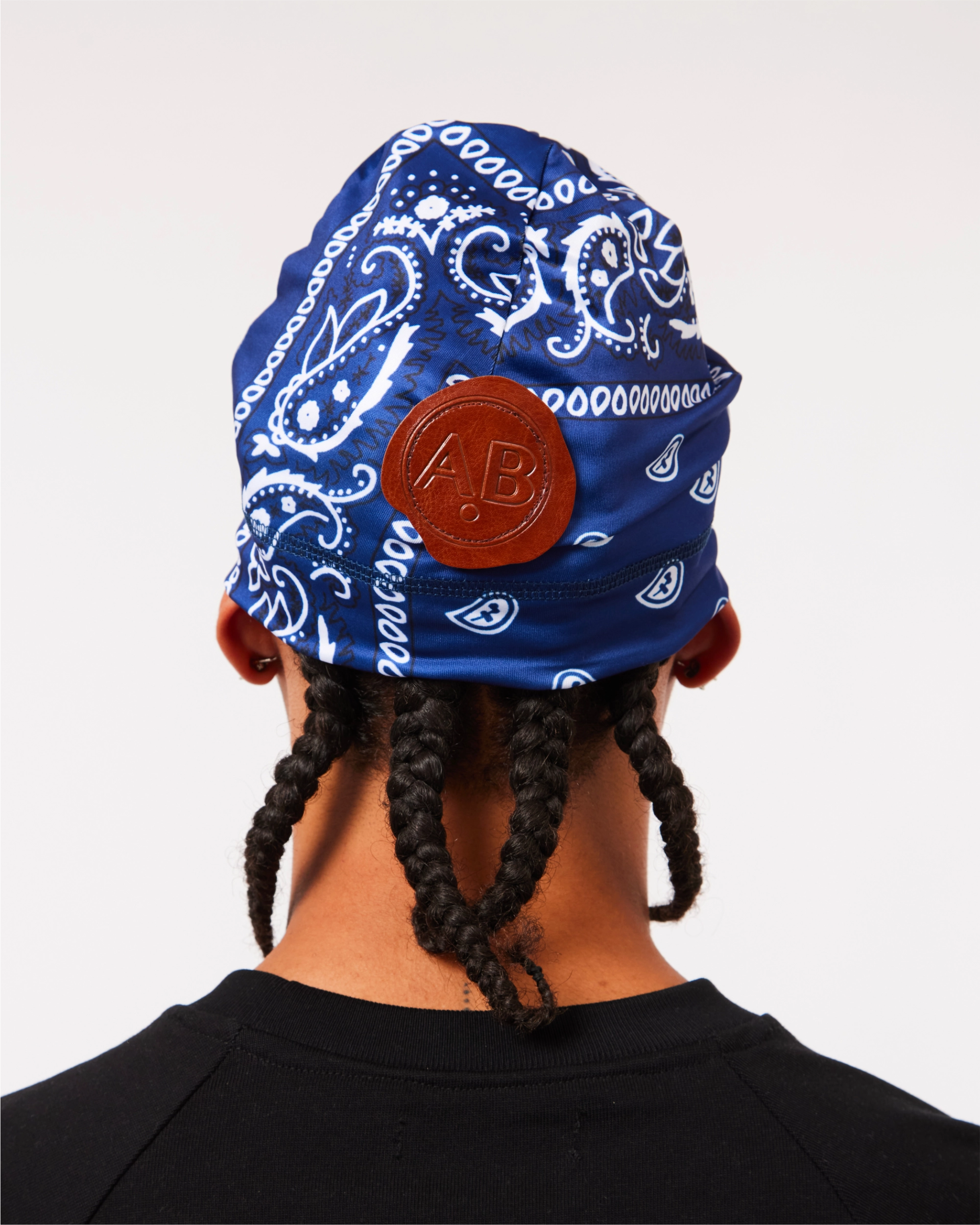 SKULL BEANIE - BLUE BANDANA