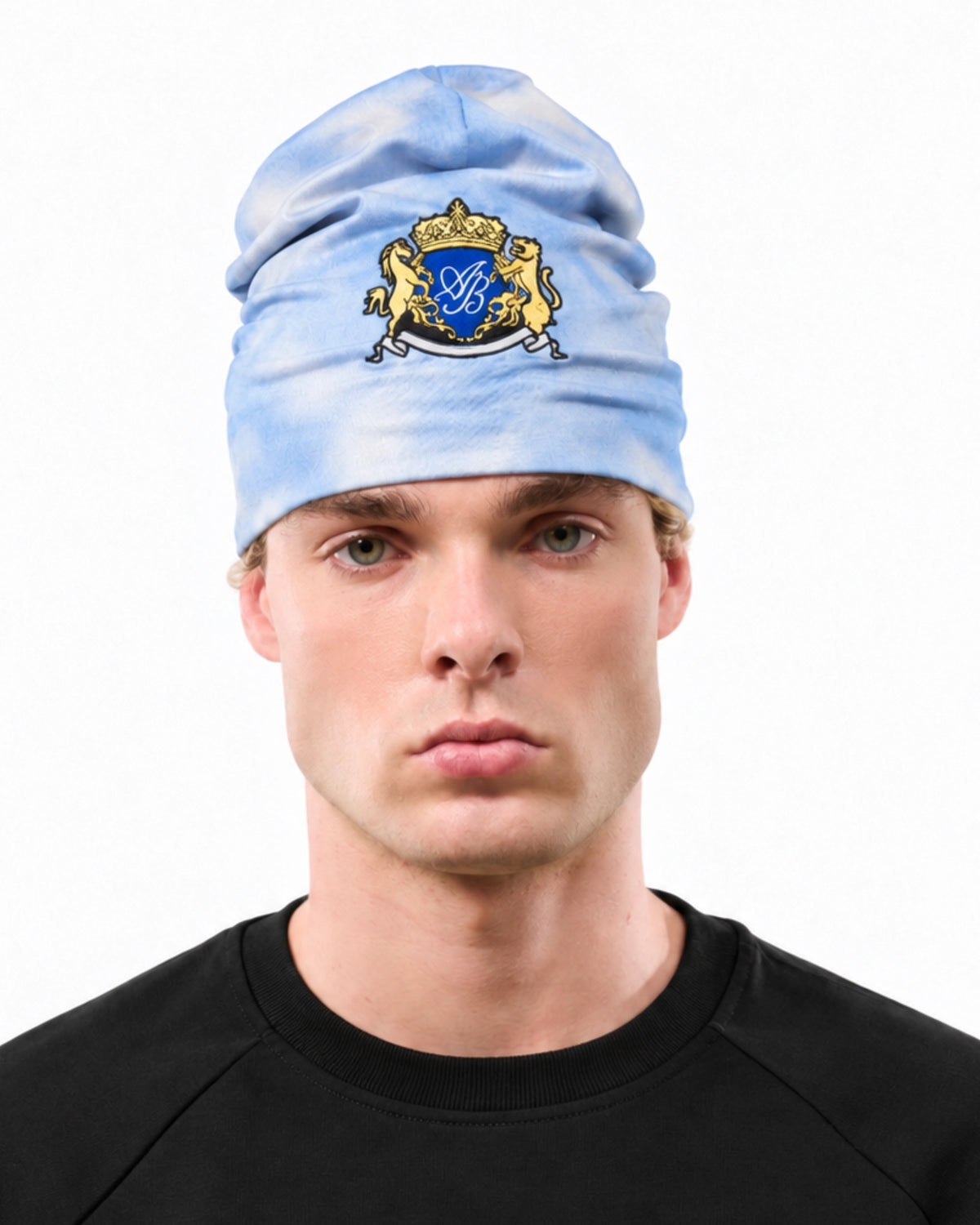 BIG SKULL BEANIE - B BLUE