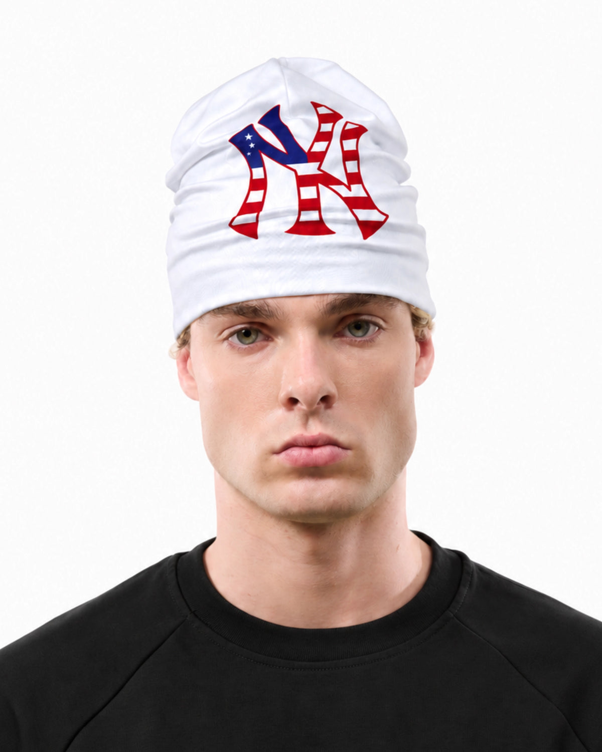 BIG SKULL BEANIE - W NY