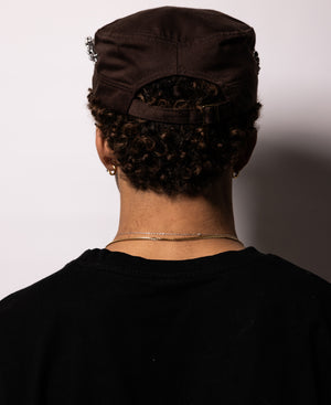 EMBELLISHMENT CAP - BROWN