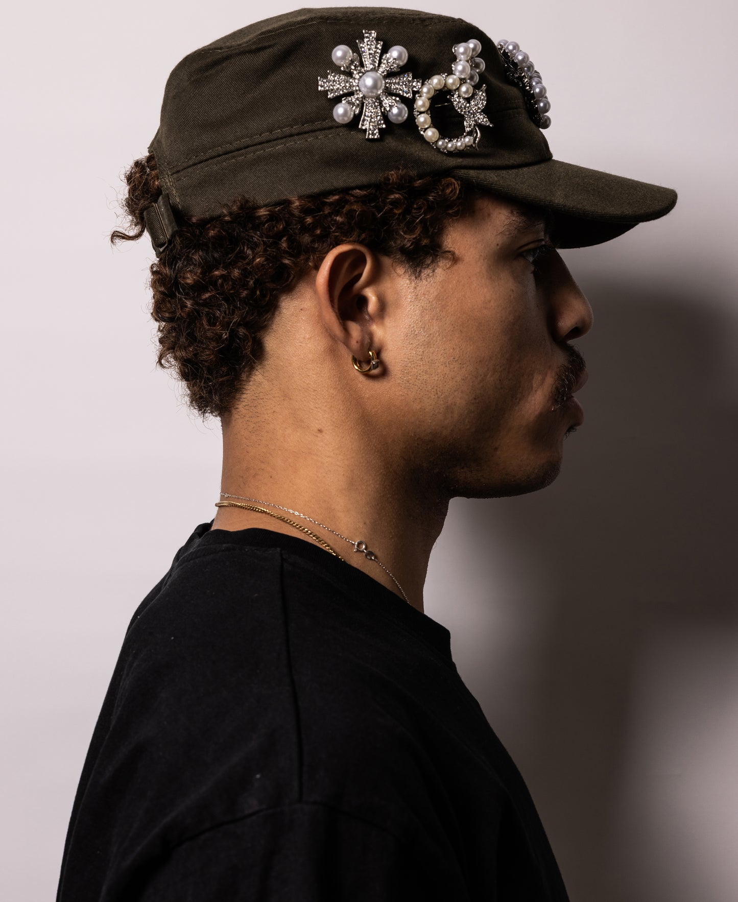 EMBELLISHMENT CAP - OLIVE